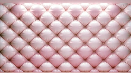 Obraz premium Pink tufted leather upholstery texture background.