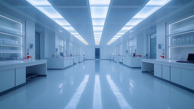Modern empty laboratory interior