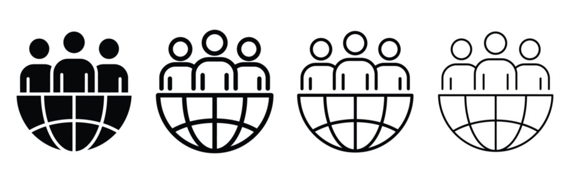 Global team and community icons