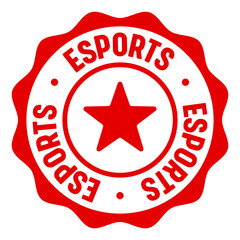 esports seal badge. esports label sticker. Vector sign © BHM