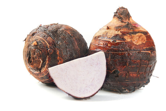 Fresh Lipu Taro from Guangxi China - Traditional Asian Root Vegetable Still Life Studio Photography