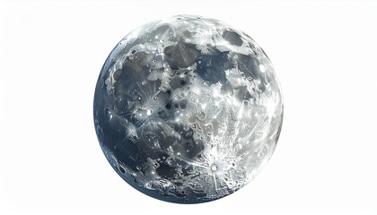 Fototapeta premium Closeup of the Moon with detailed surface features