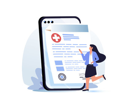 Digital health insurance card concept representing electronic patient identification, online healthcare access medical