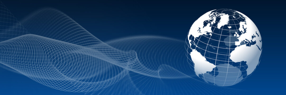 Earth and digital technology. Global, network, future, cyber, economy, politics, data, background, BG