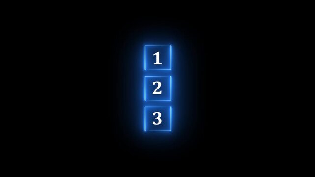 Task priority and management concept. The order of priority in any activity. Set work priority, arrange to do list. Wooden cubes with number first, second and third.4k video