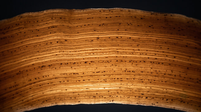 Backlit Layered Horn Keratin Texture Close-Up