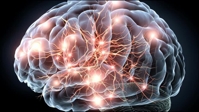 Neurasthenia health disorder video, chronic nervous system exhaustion condition, mental fatigue and neural weakness, psychological stress related illness featuring sleep issues, poor focus, 
