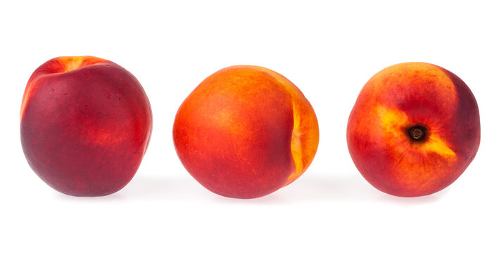 Nectarine isolated on a white background.