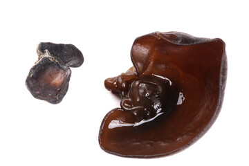 Wild Black Fungus Mushrooms from Northeast China - Traditional Autumn Harvest Ingredient © NgoVan