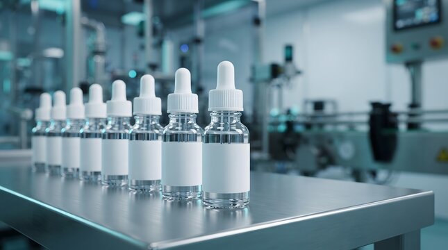 Blank Label Clear Glass Dropper Bottles for Pharmaceutical and Cosmetic Liquid Formulations