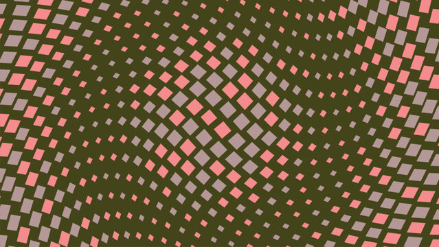 Abstract geometric seamless pattern with pink and white diamonds. Modern tessellated design for digital backgrounds and print textures.