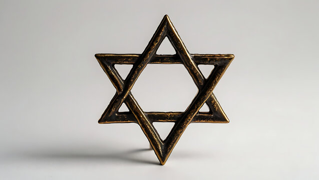 Judaism symbol on white background