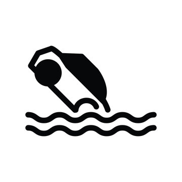 sinking car solid icon vector design good for web or mobile app