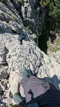 Thrilling Cliffside Exploration Through Rugged, Treacherous Badlands and Rocky Trails