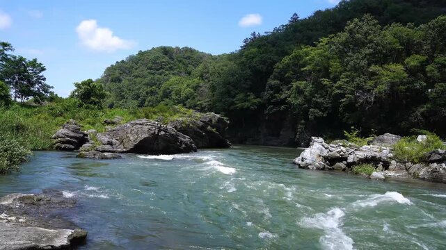 夏の長瀞渓谷