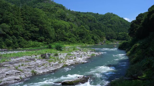 夏の長瀞渓谷