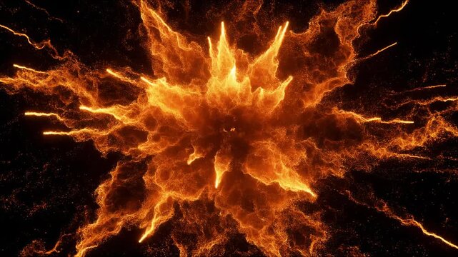 Cinematic 3D animation of a shock wave explosion with alpha channel for compositing. Radial  
