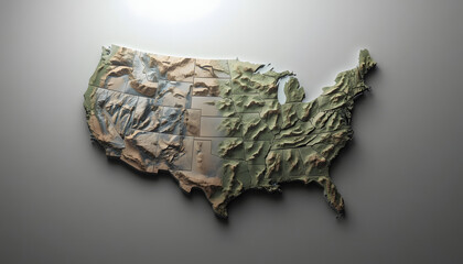 USA 3D map © nazaruddin