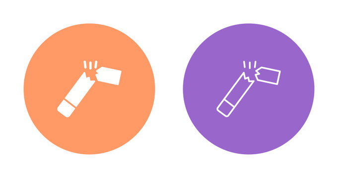 Broken Cigarette Icon Design