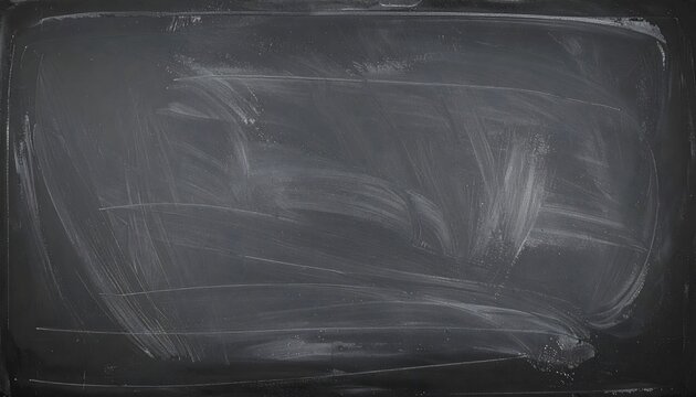 Dark chalkboard background with white chalk smudges and wipe marks