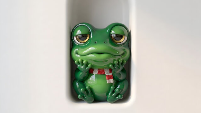 Adorable Glossy Frog