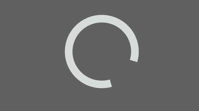  4K Rotating Loading Animation (Black Background) Seamless Looping Preloader Icon for Video Editing