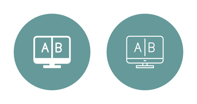 AB Testing Icon Design