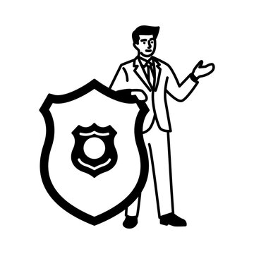Personal Safety Shield Icon