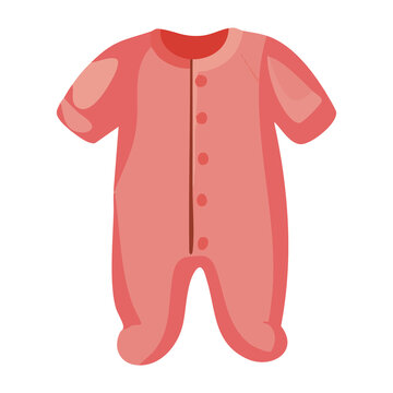 Baby Pajamas Sleepsuit Icon Illustration