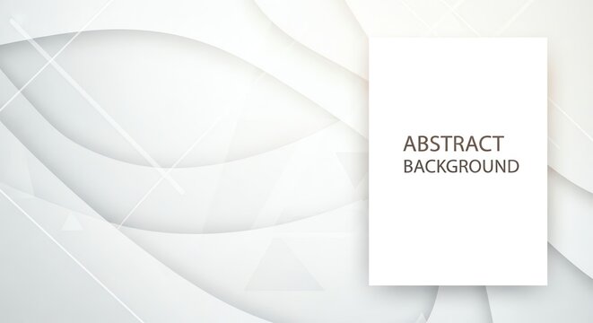 White wavy abstract background with text area