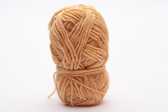 A ball of acrylic yarn for crocheting and knitting