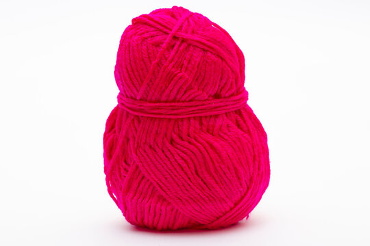 A ball of acrylic yarn for crocheting and knitting