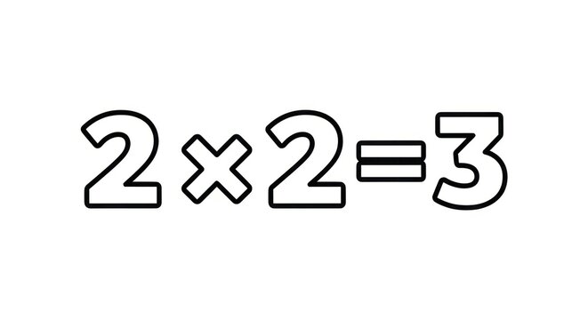 Incorrect math equation with solution.
