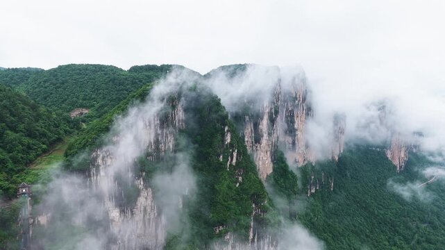 Summer scenery of Huanghe Maple Forest and Yunding Scenic Area, Enshi, Hubei, China
