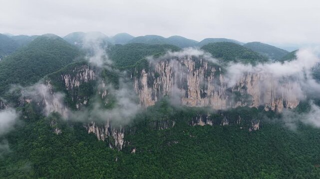 Summer scenery of Huanghe Maple Forest and Yunding Scenic Area, Enshi, Hubei, China