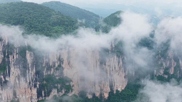 Summer scenery of Huanghe Maple Forest and Yunding Scenic Area, Enshi, Hubei, China