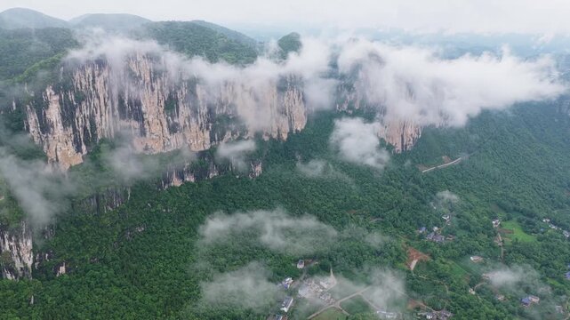 Summer scenery of Huanghe Maple Forest and Yunding Scenic Area, Enshi, Hubei, China