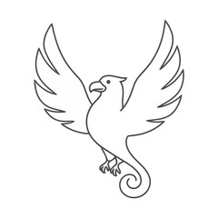 Fototapeta premium Phoenix outline