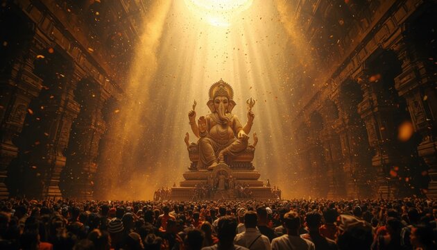 Temple Worship Of Ganesha