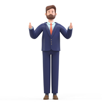 Waving greeting, professional outfit, friendly demeanor