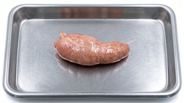 Human Appendix Close Up on Sterile Surgical Tray Medical Anatomy Pathology and Healthcare Research