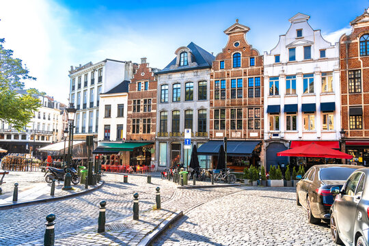 Bruxelles, Belgium. Brussels square scenic historic architecture view