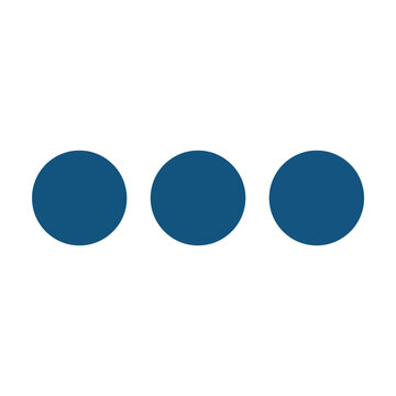 Three Blue Circles Side by Side.