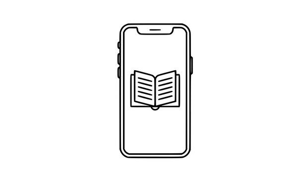 Modern Ebook Reader Device Vector Illustration