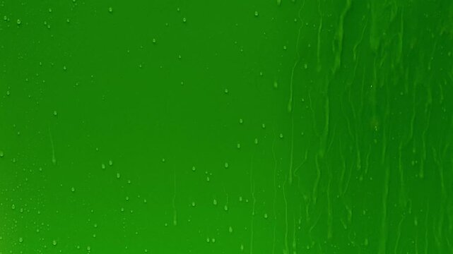 Rain falls on a colored background at various times throughout the day