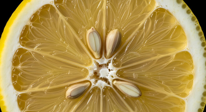 Pithy Spongy Organic Lemon Peel White Layer Thick