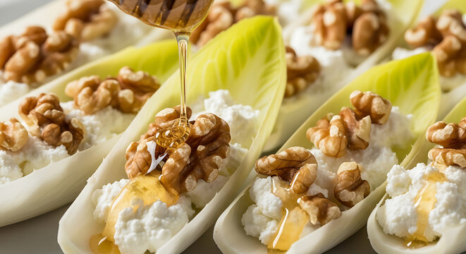 Firm Crunchy Brunch Endive Spears Goat Cheese