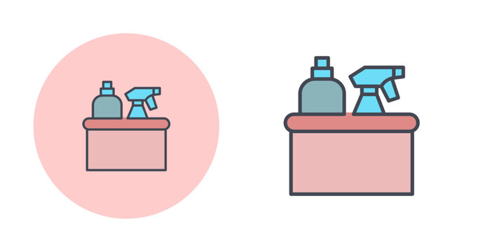 Cleaning Supplies Vector Icon