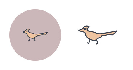 Obraz premium Roadrunner Vector Icon
