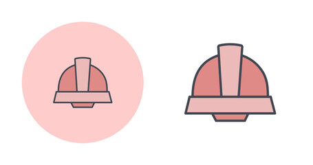 Fototapeta premium Safety Helmet Vector Icon